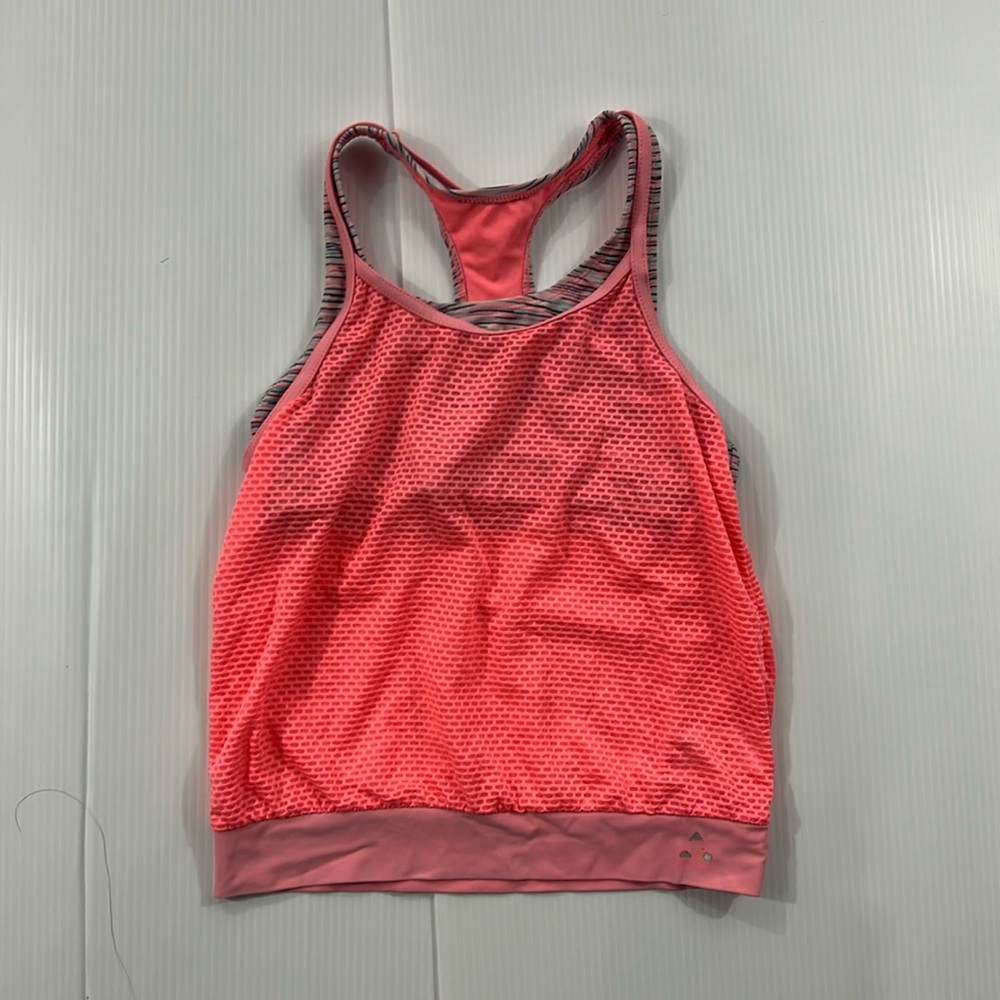 J3. Girls Gerry Pink Tank Top w built in sports‎ bra (10)